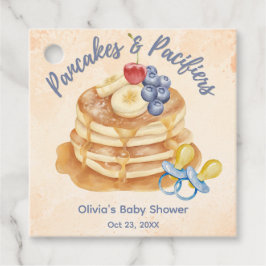 Fruktpannkakor & Napp Gingham Bebisshower Gåvor Etiketter