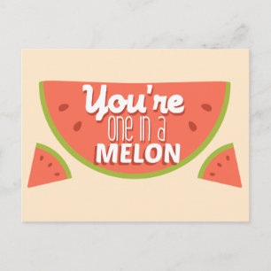 Fruktpun är en på en miljon (melon) vykort