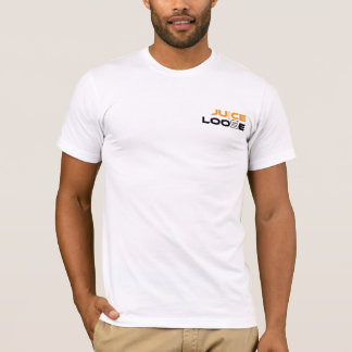 Fruktsaft är den lösa bröstkorglogotypen med ingen tee shirt