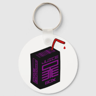 Fruktsaft-Boxas Keychain (vit bg) Nyckelring