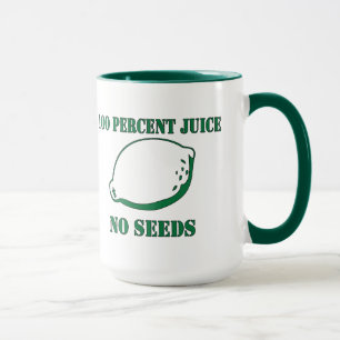 Fruktsaft inget frö mugg
