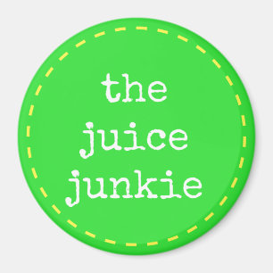 Fruktsaftknarkaren - logotypmagnet magnet