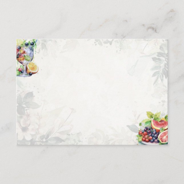 Fruktsalladskort för grundläggande blankprov tilläggskort (Framsida)