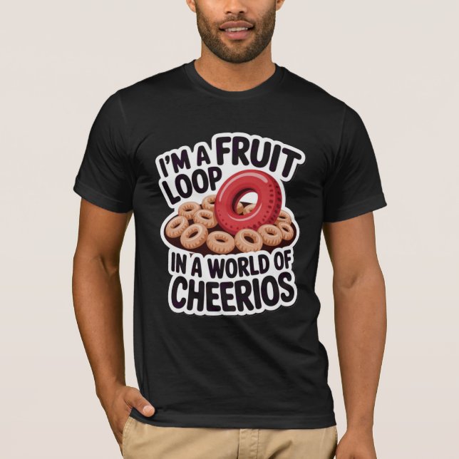 Fruktslinga i en Cheerios-värld T Shirt (Framsida)