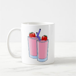 Fruktsött Smoothie Strawberry Dessert Destiny Kaffemugg