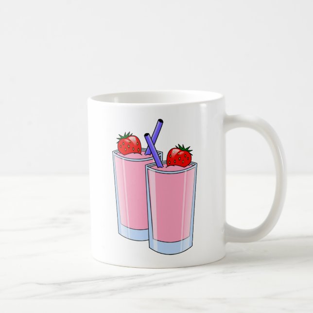 Fruktsött Smoothie Strawberry Dessert Destiny Kaffemugg (Höger)
