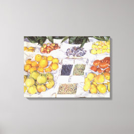 Fruktstånd av Gustave Caillebotte, Vintagekonst Canvastryck