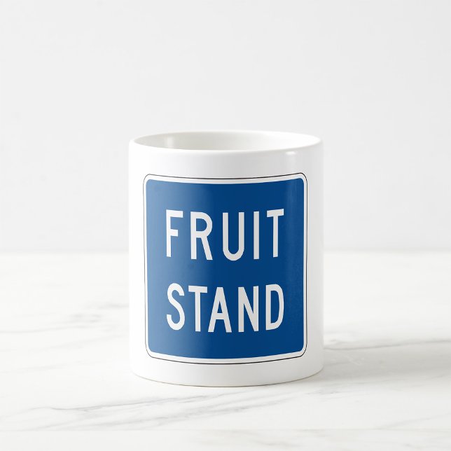 Fruktstånd Vägsignal Kaffemugg (Skapare uppladdad)