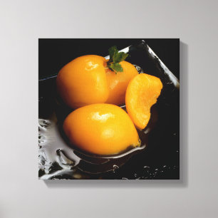 Fruktstillastående, svart kvadratiska canvas