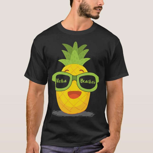 Fruktsunglass av ananas Aloha Beacher Hawaii - T Shirt (Framsida)