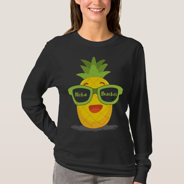 Fruktsunglass av ananas Aloha Beacher Hawaii - T Shirt (Framsida)