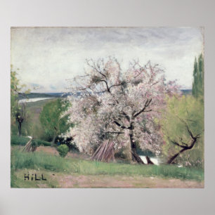 Fruktträd i blommar, Bois-le-Roi Poster