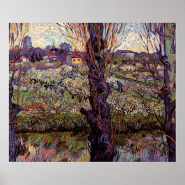 Fruktträdgård i blom, Arles av Vincent van Gogh Poster