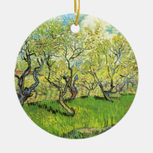 Fruktträdgård i blom by Vincent van Gogh Julgransprydnad Keramik