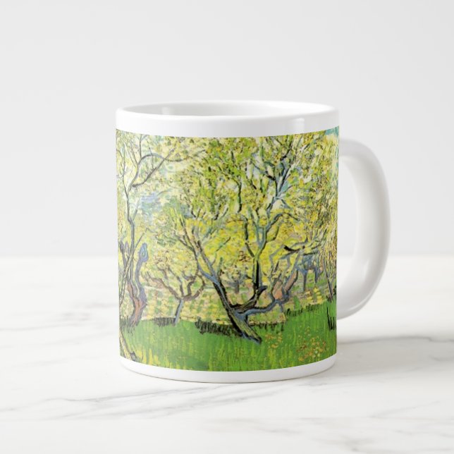 Fruktträdgård i blom by Vincent van Gogh. Jumbo Mugg (Framsida höger)