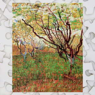 Fruktträdgård i blom by Vincent van Gogh Pussel
