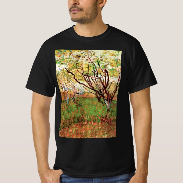 Fruktträdgård i blom by Vincent van Gogh T Shirt (Framsida)
