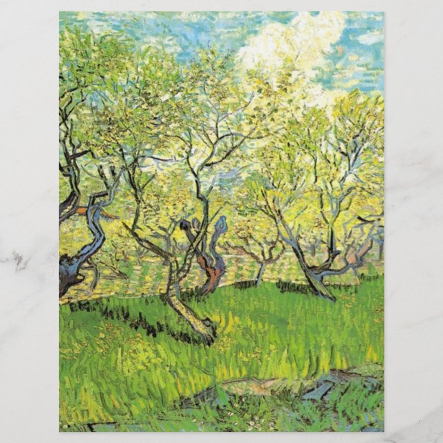 Fruktträdgård i blom,Vincent van Gogh. (Framsida)