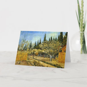 Fruktträdgård i blommar, Cypresses, Vincent Van Kort