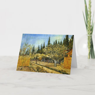 Fruktträdgård i blommar, Cypresses, Vincent Van Kort