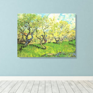 Fruktträdgård i blomning av Vincent van Gogh Canvastryck