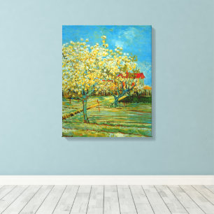 Fruktträdgård i blomning av Vincent van Gogh Canvastryck