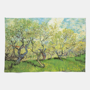Fruktträdgård i blomning av Vincent van Gogh Kökshandduk