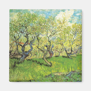 Fruktträdgård i blomning av Vincent van Gogh Magnet