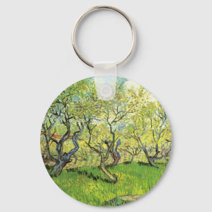 Fruktträdgård i blomning av Vincent van Gogh Nyckelring