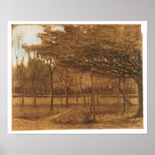 Fruktträdgård Vincent Van Gogh, 1881 Poster