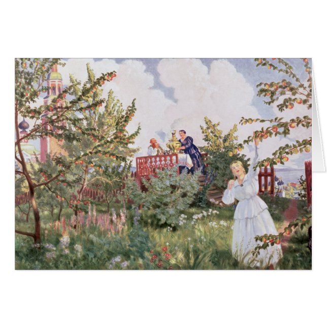 Fruktträdgården, 1918 hälsningskort (Framsidan Horizontal)