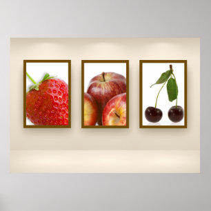 Frukttriptych Poster
