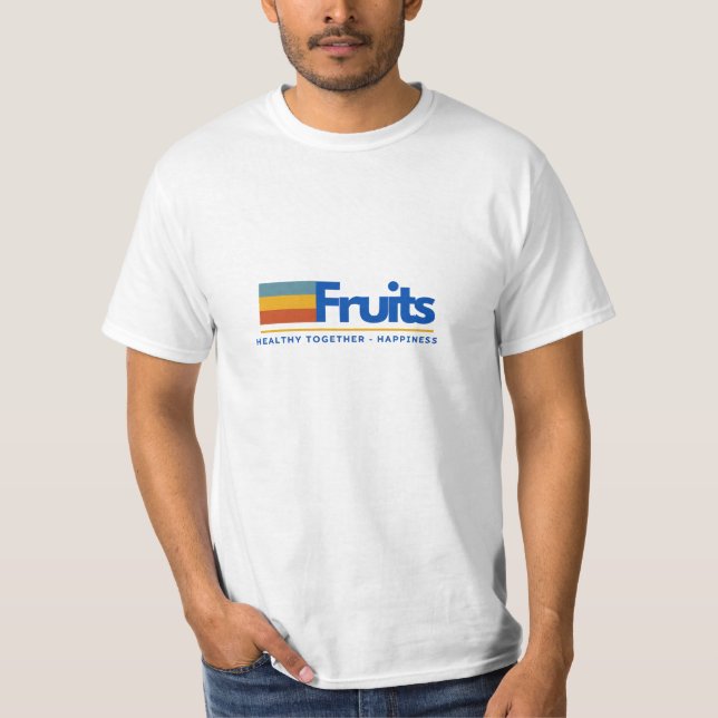 Frukttypografi T Shirt (Framsida)