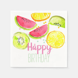 Fruktunge party twotii fruktiga party napkin pappersservett