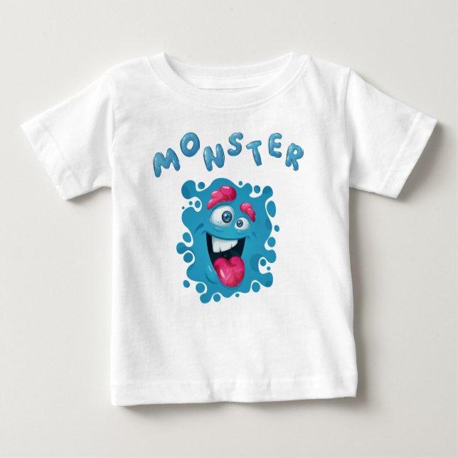 Fruktuttryck, underbart monster Ansikte T Shirt (Framsida)