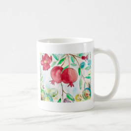 Fruktvattenfärg för frukten, friska Medelhavet Kaffemugg