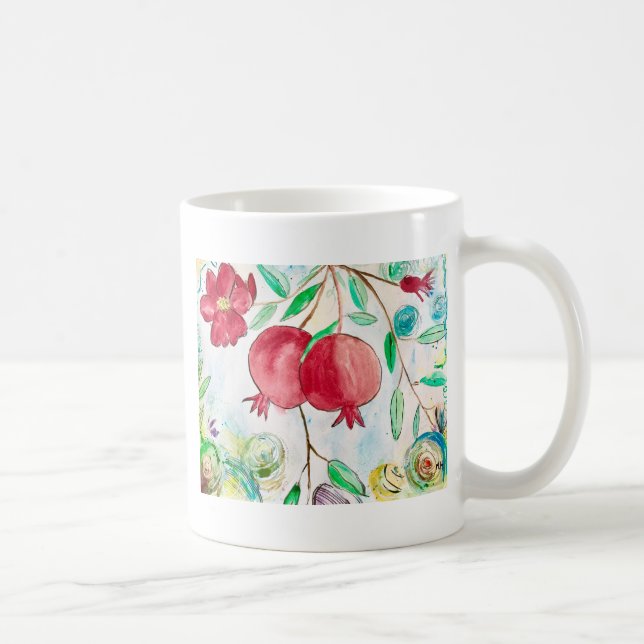 Fruktvattenfärg för frukten, friska Medelhavet Kaffemugg (Höger)