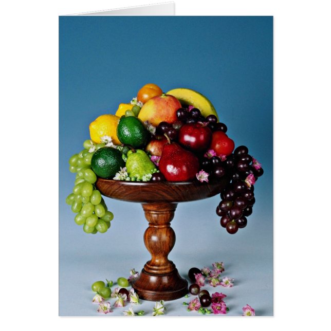 Fruktvisningblommor Hälsningskort (Framsidan)