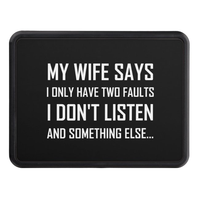 Frumaken två Faults lyssnar inte roligt Dragkroksskydd (Framsidan)