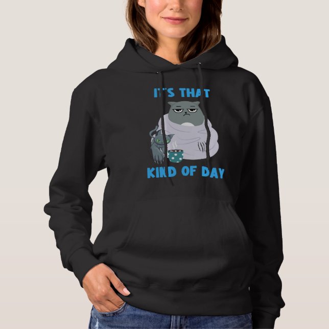 Frumpy Cat with Not So Cute Kitten It's That Kind  T Shirt (Framsida)