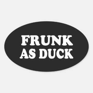 FRUNK SOM ANKA OVALT KLISTERMÄRKE