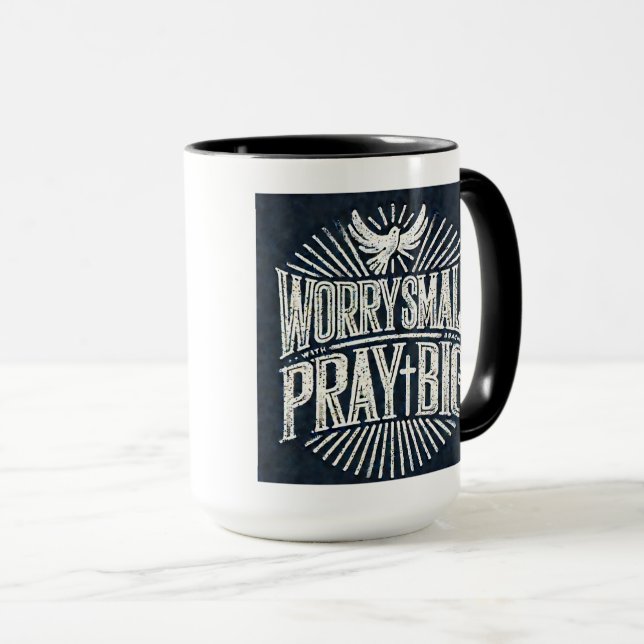 Frury Small Pray Big 15oz Faith-Inspired Mugg (Framsida höger)
