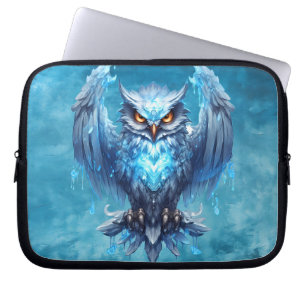 Frusen andlig uggla laptop fodral