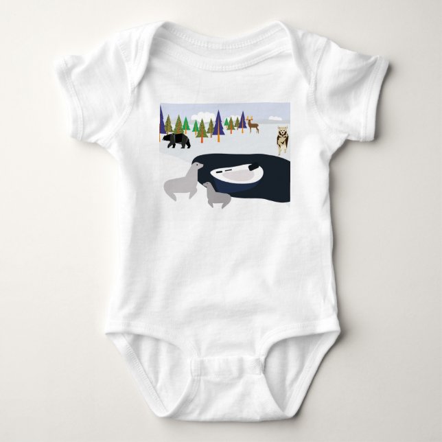Frusen båt t shirt (Framsida)
