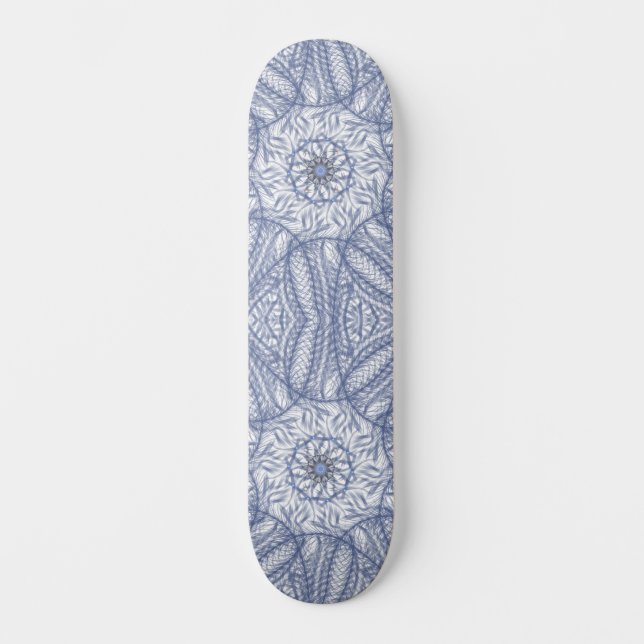 Frusen Blomning Mini Skateboard Bräda 18,5 Cm (Framsida)