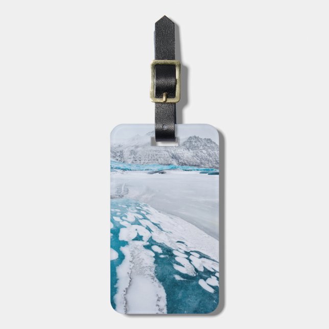 Frusen glaciäris, Island Bagagebricka (Vertikal Framsida)