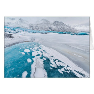 Frusen glaciäris, Island Hälsningskort