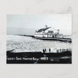 Frusen hav vid Herne Bay - Kent -1963 Vykort