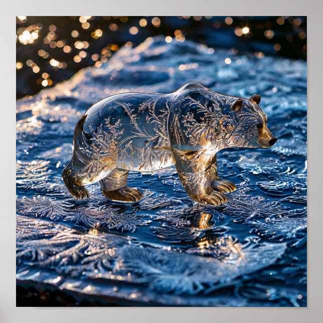 Frusen isbjörn poster (Framsidan)