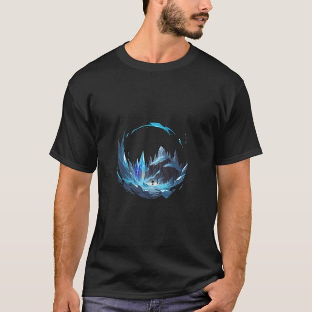 Frusen landskap med kristall t shirt (Framsida)